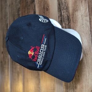 Red Bull Racing Formula One Team Adjustable 6 Panel Cotton Dad Hat in Black